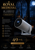 Royal Medieval 4K Ambient Room Projector – Limited Edition