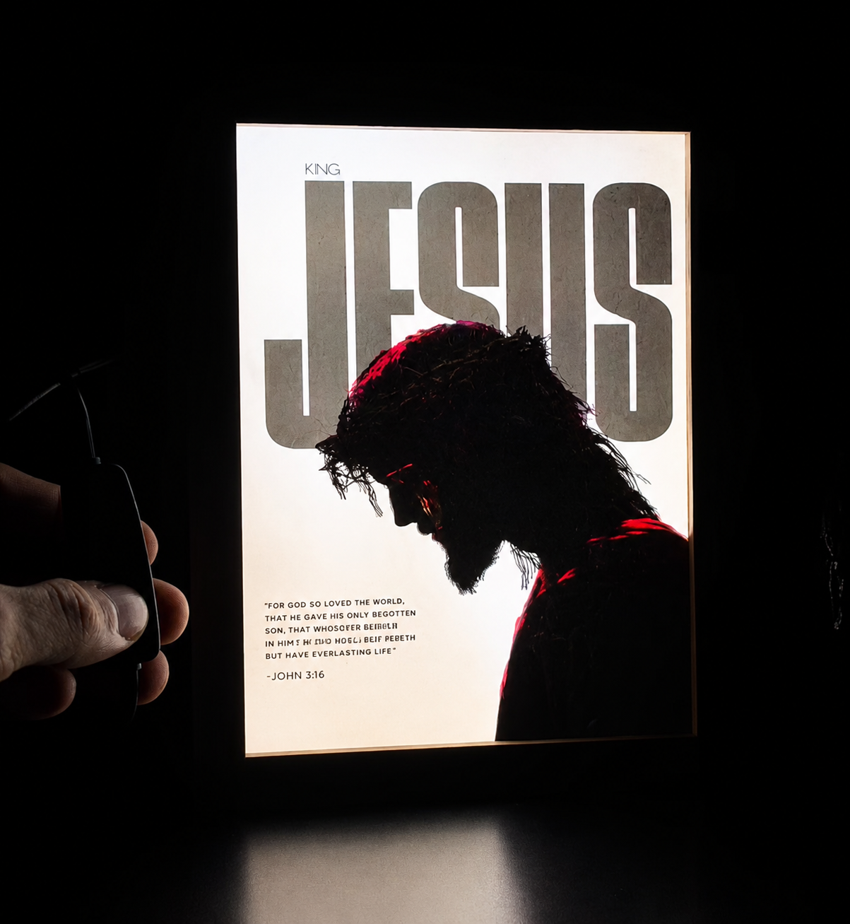 LED Light Box | LED Glowing Photo Frame Shadow Box with 3 Colors Adjustable!