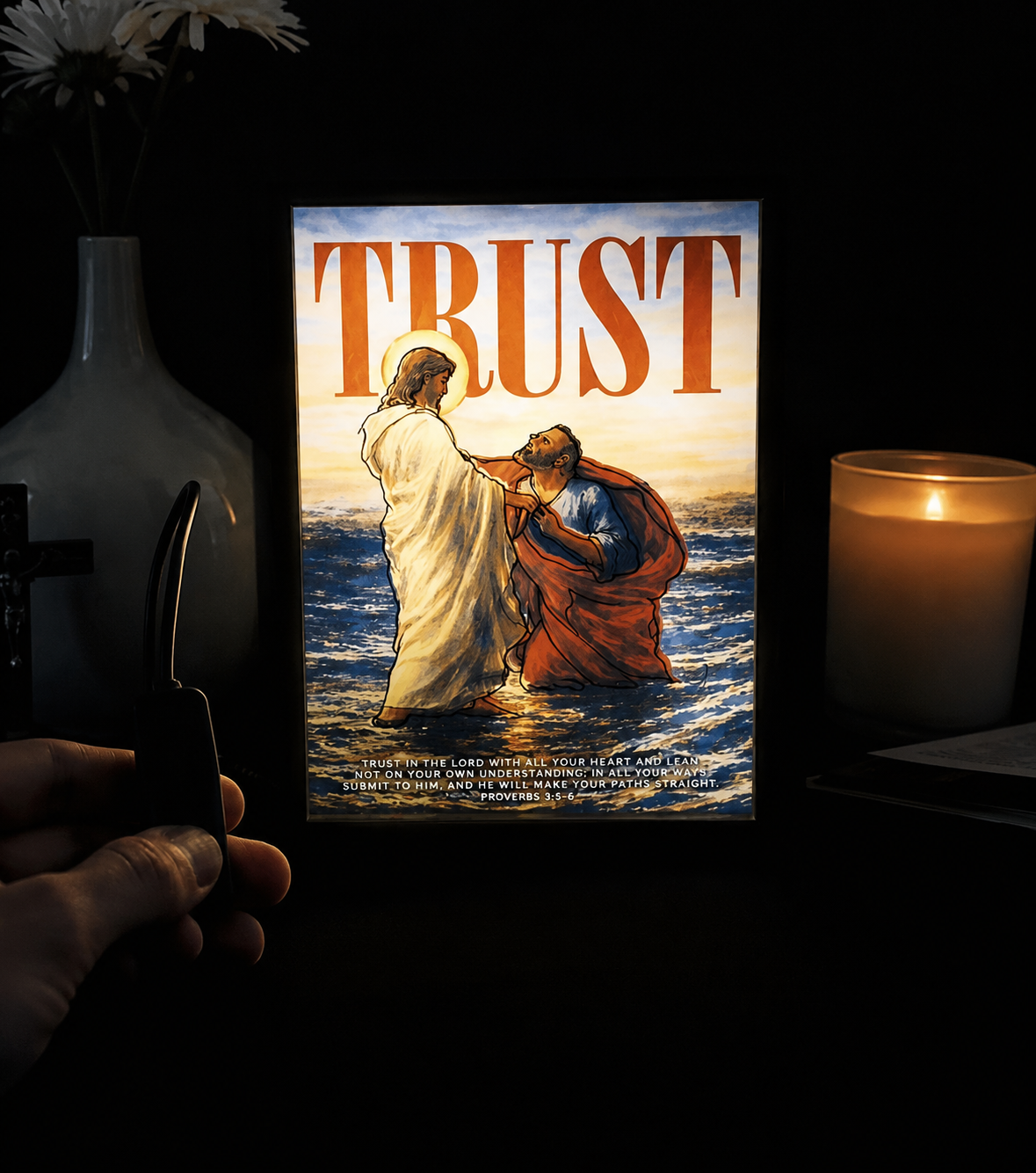 LED Light Box | LED Glowing Photo Frame Shadow Box with 3 Colors Adjustable!
